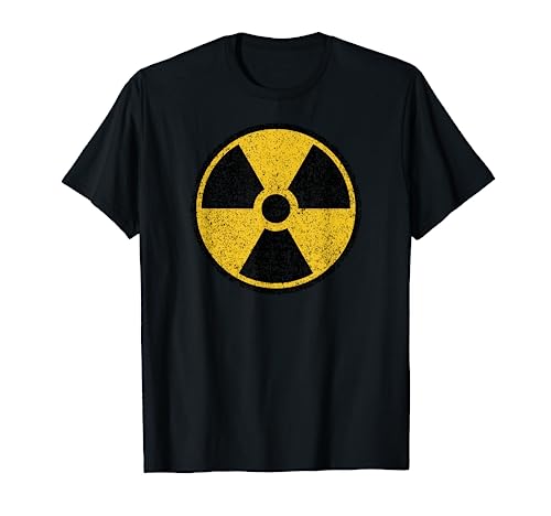 SÍMBOLO DE ADVERTENCIA NUCLEAR RADIOACTIVO DESDE RADIACIÓN Camiseta