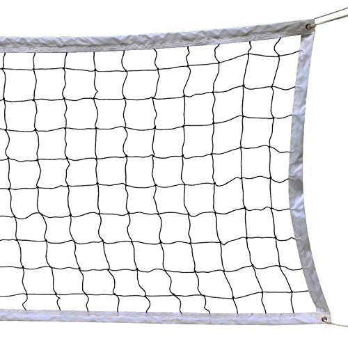 SIVENKE Red de Voleibol de Playa Red de Vóle de Deporte al Aire Libre Volleyball Net 9,5m x 1m - Sin Marco