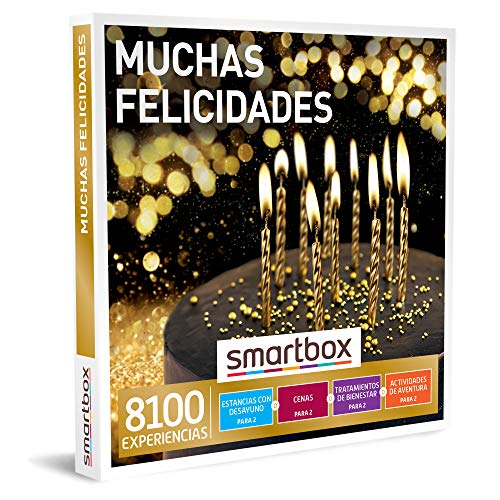 Smartbox - Caja Regalo Muchas felicidades - Idea de Regalo cumpleaños - 1 Experiencia de Estancia, gastronomía, Bienestar o Aventura para 2