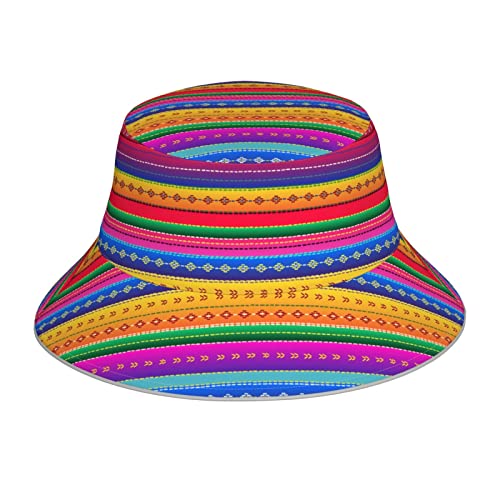 Sombreros De Pescador Patrón Mexicano Étnico Típico De México Verde Sombrero De Sombrilla De Verano Unisex Sombrero De ala Ancha Cómodo Sombrero De Sol De Playa para Senderismo Regalos