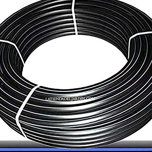 Suinga TUBERIA 25MM Polietileno ALIMENTARIA alta densidad. Presión máxima 10 BAR. Bobina 25 METROS. Color negro. Máxima calidad. Tuberia con Certificado AENOR apta uso agua potable