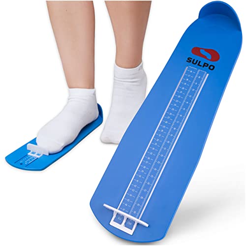 SULPO Dispositivo de Medición de Zapatos - medición de pies de 15 a 48 - Regla para medir zapatos - Medidor de pies para adultos y niños