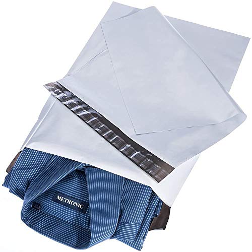 Switory 25pc 30.5cmx39.5cm Bolsas para Envíos, Anuncios de correo de polietileno blanco, sobres de envío Sobres de correo Bolsas para embalaje de Sellado automático