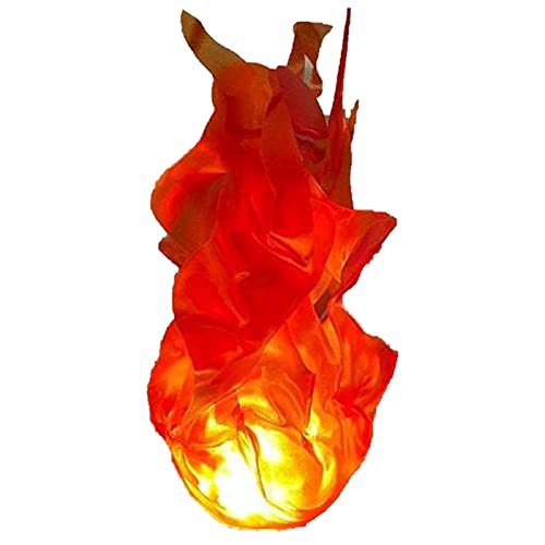 Syfinee Lámpara de bola de fuego flotante de palma de mano de simulación para accesorios de decoración de Halloween, fantasma artificial, llama de fuego, atmósfera, luz de cosplay, juego de rol