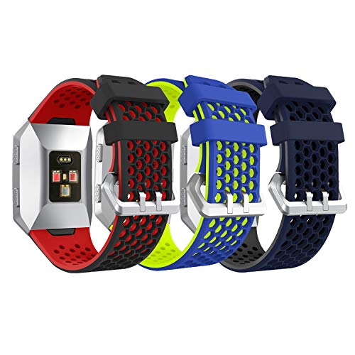 Syxinn Compatible para Fitbit Ionic Correa de Reloj, Banda de Reemplazo Silicona Suave Sports Pulsera para Ionic Watch