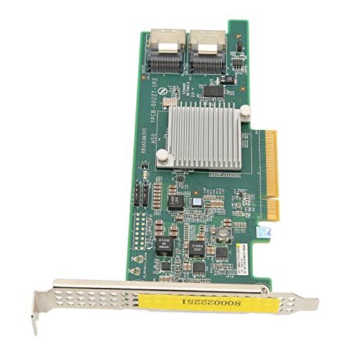 Tarjeta de Matriz de Discos, Pci E X8 SAS2308 6G 2 In Erface Ma Rice Pci con Rodillos con Soporte 16 HBA para Discos de Servidor de Bases de Datos y Ancho de Banda SA A3