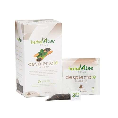 Té Negro Herbal Vitae - Despierta Té | 2 Cajas | 40 Bolsitas de Té Pirámides | Té Negro | Té energizante, antioxidante y diurético