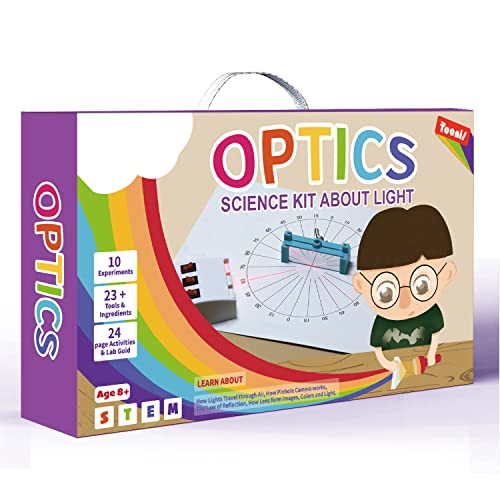 Teenii Optics Science Kit sobre Experimento de luz para niños, Stem Physics Lab Set Estudiantes Educación Juguetes Regalo de cumpleaños para niños Niñas de 8 a 16 años