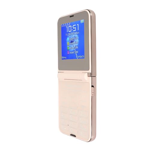 Teléfono Celular con Pantalla Dual Flip Design, Botones Grandes, Marcación Rápida, Sonido Claro, Cámara HD para Personas Mayores, Linterna LED con Características de Seguridad