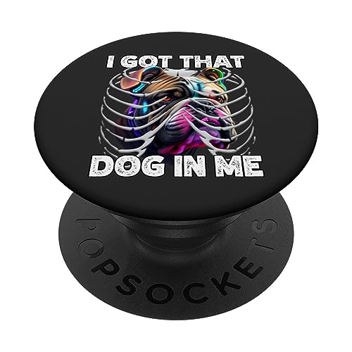 Tengo ese perro en mi Pitbull Dog MD Meme, divertida radiografía de entrenamiento PopSockets PopGrip Intercambiable