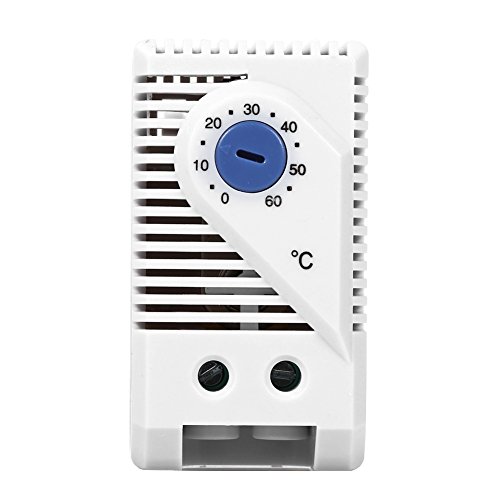Termostato MecáNico, 1 Piezas 0-60 ℃ Ajustable Interruptor del Termostato, Compacto ElectromecáNico Interruptor Controlador de Temperatura para Dispositivos de SeñAlizacióN del Hogar(KTS011)
