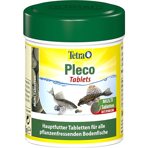 Tetra Pleco Tablets - Alimento rico en nutrientes para peces de fondo herbívoros, lata con 275 pastillas Tetra Pleco Tablets - Alimento rico en nutrientes para peces de fondo herbívoros, lata con 275 pastillas