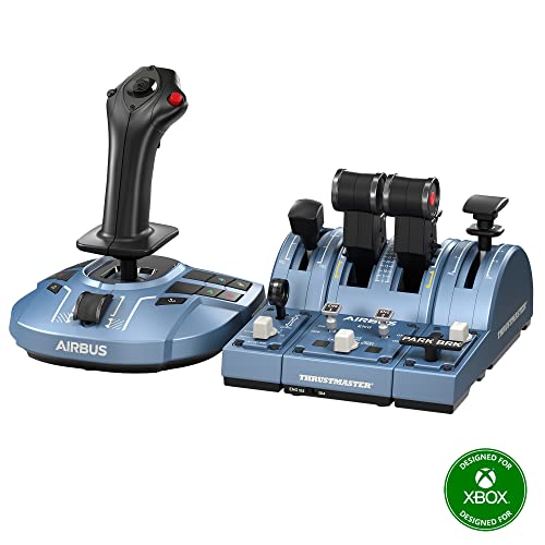 Thrustmaster TCA Captain Pack Airbus Edition - Pack Sidestick / Throttle / Throttle Addon para PC - Licencia Oficial Airbus