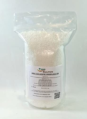 Todo Cultivo Fertilizante Urea con azufre granulada 40%. 5 Kilos. Nitrogenada mejorante de Suelo.