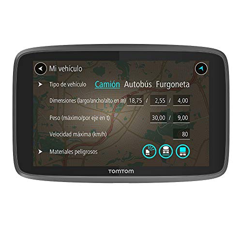 TomTom GO Professional 520, Navegación Profesional para Vehículos Grandes, Tomtom Traffic a Través de Smartphone, 5 pulgadas, Negro/Gris