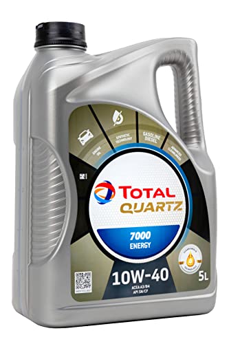 Total Aceite Lubricante de Motor Total Quartz 7000 Energy 10W-40 5 Litros