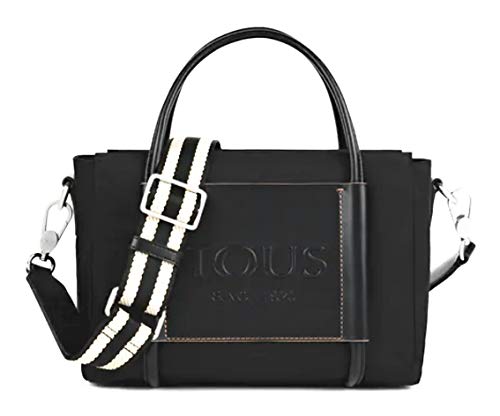 TOUS, BANDOLERA L. EMPIRE SOFT para Mujer, NEGRO, GRANDE