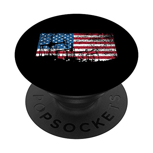 Trabajador de la plataforma petrolera Roughnecks Oilfield PopSockets PopGrip: Agarre intercambiable para Teléfonos y Tabletas