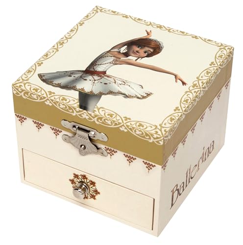 Trousselier, pequeña caja de música con diseño de Ballerina.