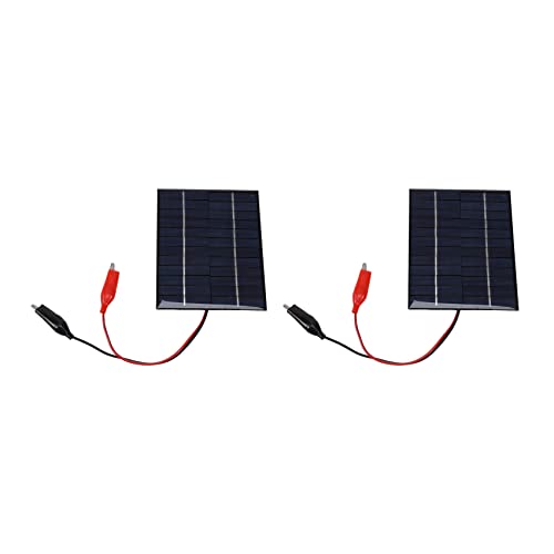 TsoLay 2 paneles solares impermeables de 5 W 12 V para exteriores, cargador de células solares de polisilicio epoxi para herramienta de batería de 9-12 V