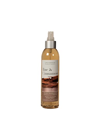 UNIVERSO GARDEN ANGELS AROMACOLORTERAPIA UGA - Aromatizador Ambiental Ruda y Canela - Ambientador Room Spray - Limpia Ambientes de la Envidia - 200 ml