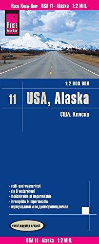 USA 11: Alaska 1:2.000.000 mapa de carreteras impermeable. Reise Know-How.: world mapping project