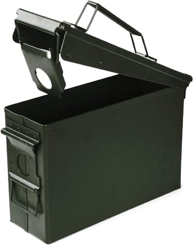 VicBre Caja de municion Caja de munición de Metal Calibre 30, Verde Militar VicBre Caja de municion Caja de munición de Metal Calibre 30, Verde Militar