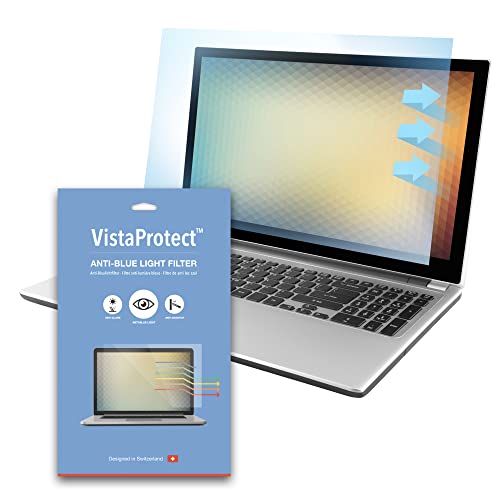 VistaProtect - Filtro Anti Luz Azul y Protector Premium para Pantallas de Portátil, Desmontable (15.6" Pulgadas)