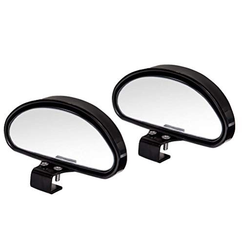 WildAuto Espejos de Punto Ciego Espejo Retrovisor Exterior Coche Espejo Retrovisor Apto Para Todo Tipo de Vehículos(2 Pcs-Retrovisores-Negro)