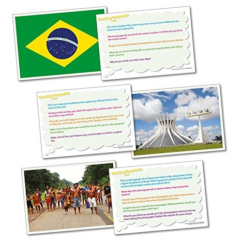 Wildgoose Education wg2825 pensamiento... Geografía Brasil tarjeta (Pack de 20)