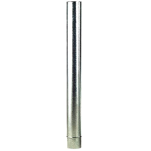 WOLFPACK LINEA PROFESIONAL - Tubo Estufa Acero Galvanizado Ø 150 mm, Ideal Estufas de Leña, Chimenea, Alta resistencia, Conducto Humos