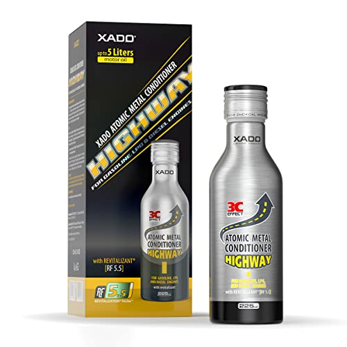 XADO Highway aditivo para Aceite de Motor. Protege el Motor y previene el Desgaste. con aditivo Revitalizant® (para 3 a 10 litros de Aceite)
