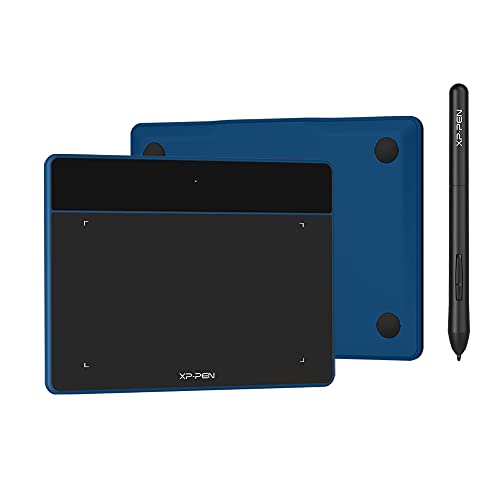 XP-PEN Deco Fun XS Tableta Gráfica de Dibujo Tamaño 4x3 Pulgadas Ideal para Firma Electrónica y Educación a Distancia - Azul Océano