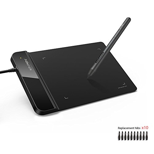 XP-PEN G430S - Tablet gráfica, lápiz Capacitivo pasivo 8192 Niveles, tamaño 4 x 3 Pulgadas, para Jugar OSU Dibujar Firma