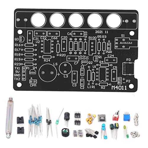 XTevu DIY Geiger Counter Parts Kit Módulo detector de radiación nuclear - Herramienta sin ensamblar para entusiastas y estudiantes - Detecta partículas alfa, beta y gamma con alta sensibilidad y preci