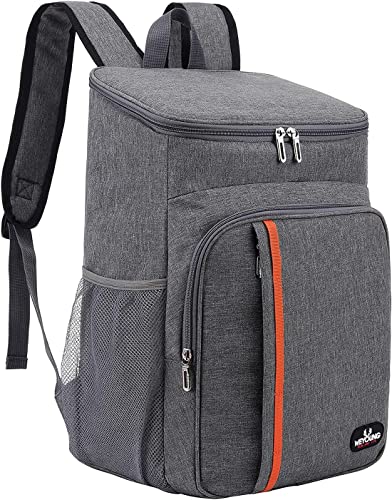 YDFYX Mochila Nevera Isotermica Grande, Bolsa de Picnic Termica Impermeable, a Prueba de Fugas, para La Playa, Almuerzo, Barbacoa (A. Clásico - Gris)