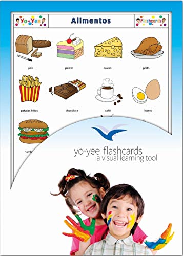 Yo-Yee Flashcards Tarjetas con Ilustraciones en español - Alimentos y Bebidas - para Clases de Idiomas y fomento del Aprendizaje del Idioma en guarderías, escuelas Infantiles y colegios
