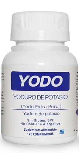 YODO | 120 Comprimidos De Yodo Puro De Alta Dosis Y Fácil De Tragar | Yodo Suplemento De 225 mcg | Producido En Italia