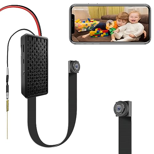 Zunrit Mini Cámara Espía Oculta -1080P HD Cámara Wi-Fi inalámbrica Nanny CAM con visión Nocturna, detección de Movimiento, pequeñas cámaras de Seguridad para el hogar
