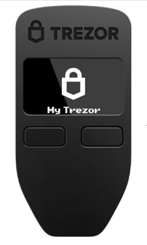 Trezor Model One - La Cartera de Hardware de Criptomonedas Original, Seguridad de Bitcoins, Almacene y Administre Más de 7000 Monedas y Tokens, Configuración Rápida y Sencilla (Negra)
