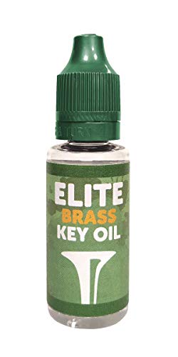 Elite Brass Key Oil - Aceite para llaves de instrumentos de viento: clarinete, saxofón, flauta, trompa, tuba, bombardino, etc.