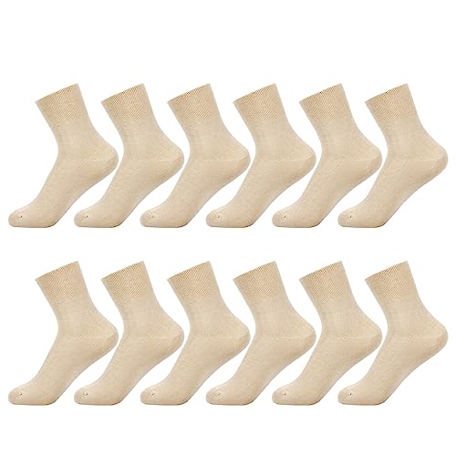 vreplrse 6a Juego de 2 calcetines de temporada con cuello holgado Stay Cozy - Para cualquier ocasión Calcetines de algodón de longitud media Calcetines con cuello holgado, tipo+4, Talla única